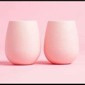 Pink Silicone Odeme Wine Cups